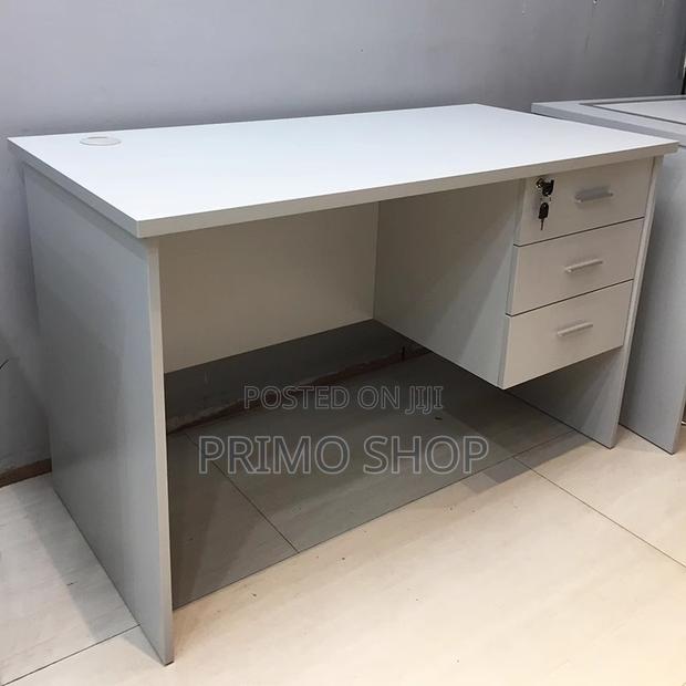 Office Desk : White Home Office Study Desk - thumbnail 3