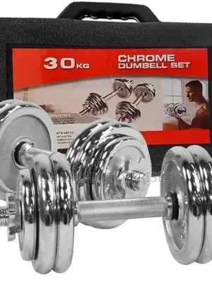 *Chrome Dumbells With Case 
20kg
