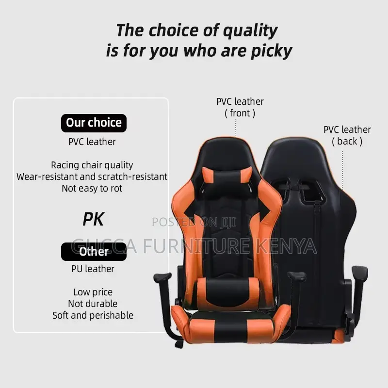 Leather Reclining Home Office Gaming Chair
