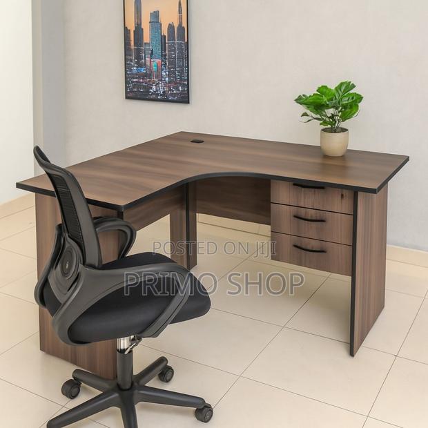 Office Desk : Space-Saving L-Shaped Office Desk - thumbnail 7