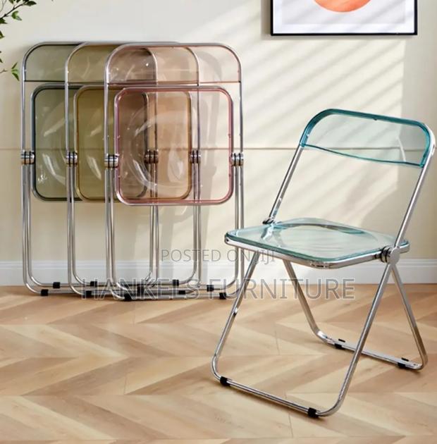 Foldable Portable Chair – Lightweight, Colorless Space-Saving - main view