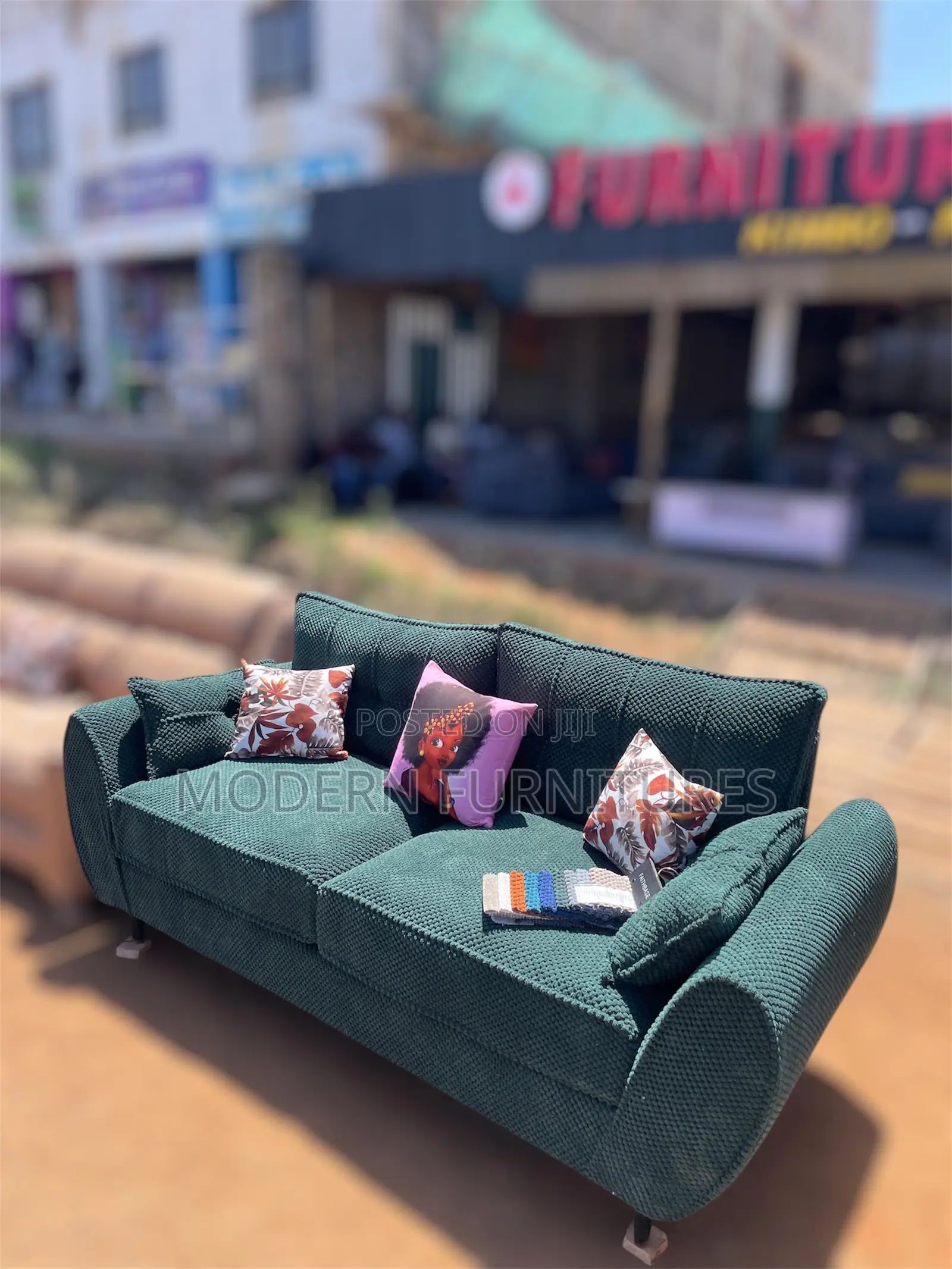 Modern Green 3 Seater Sofa/ 3 Seater Sofa