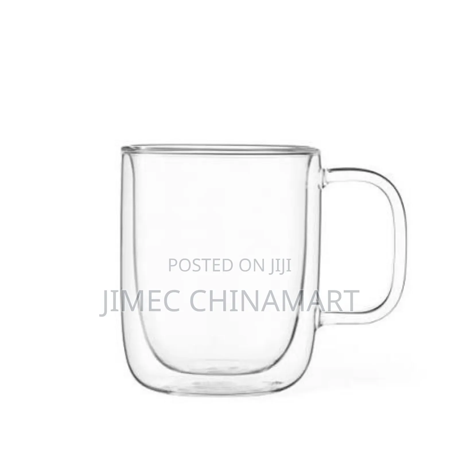 350ml Transparent Double Wall Mug – Heat-resistant Glass