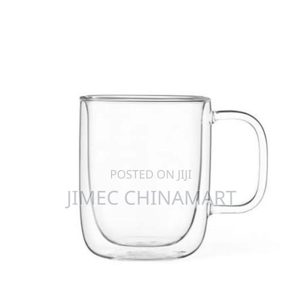 350ml Transparent Double Wall Mug – Heat-resistant Glass