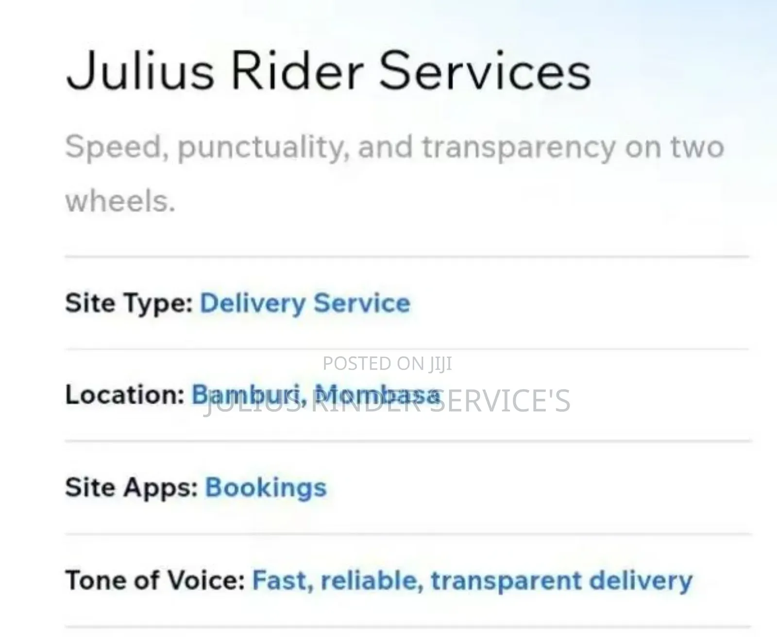 Logistics Services (J. R. S)