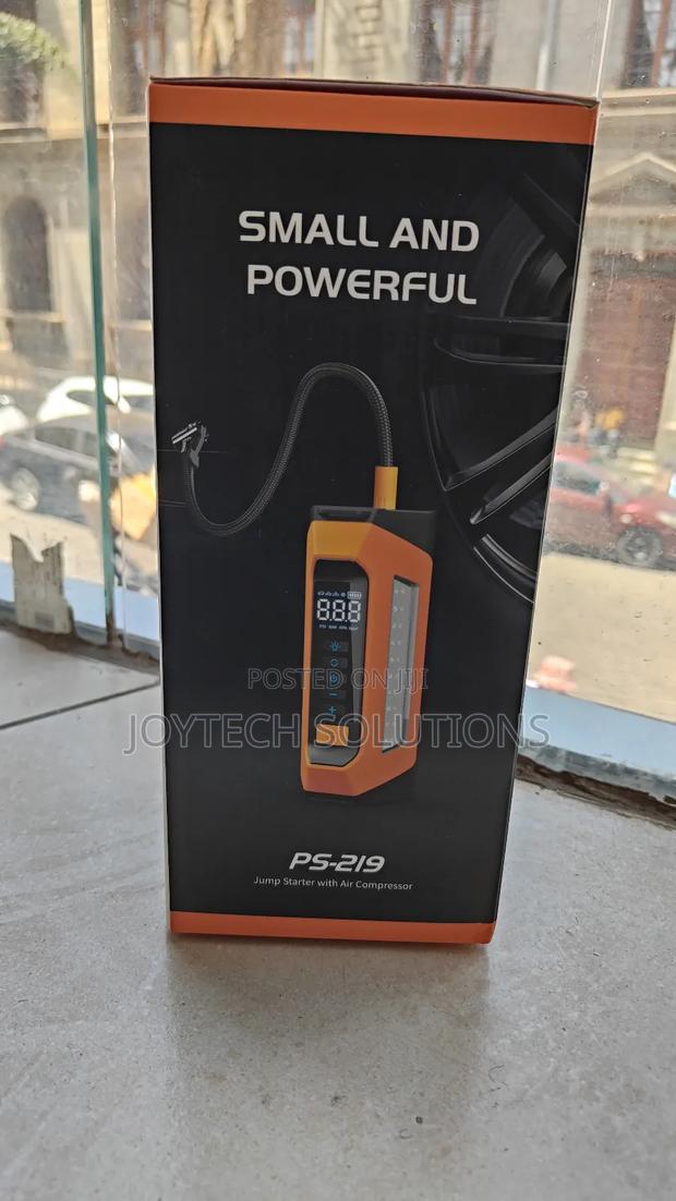 Powerful Car Jump Starter and Air Compressor With Sos Light - main view