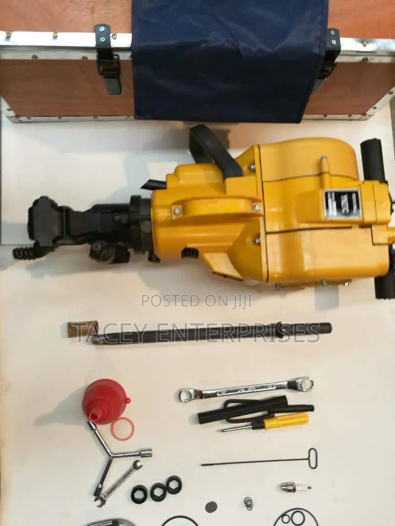 Yn27c Quarry Rock Drill Concrete Jack Hammer +Drilling Rods, Bit