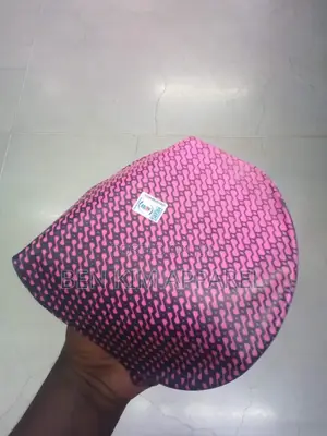 Pink Black Pattern Silicone Swimming Elastic Caps All Ages Fit.