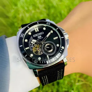 Seiko 5 Sports Automatic Watch With Functional Chronograph.