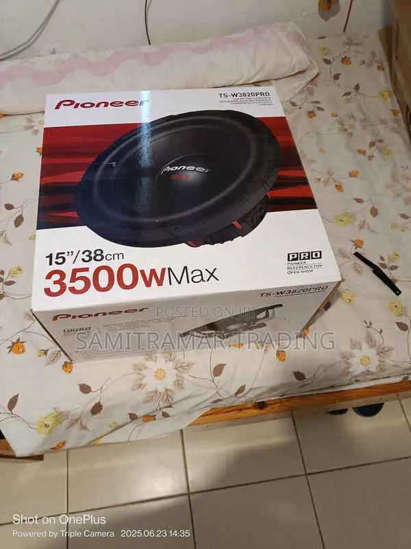 Ts-W3820pro Pioneer 38cm/15′′ 2ohm DVC High-Efficiency Subwoofer 3500w