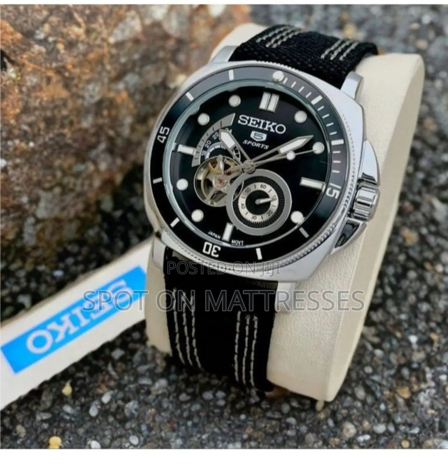 Seiko 5 Sports Automatic Watch. Functional Chronograph. Night Mode