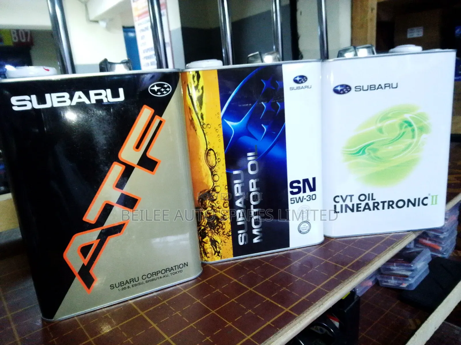 Subaru Synthetic Engine Oil 5w-30, Atf , CVT Linear