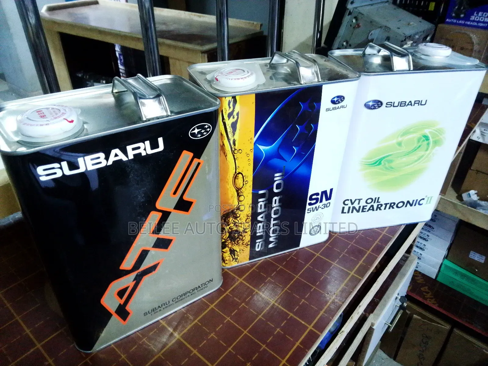 Subaru Synthetic Engine Oil 5w-30, Atf , CVT Linear