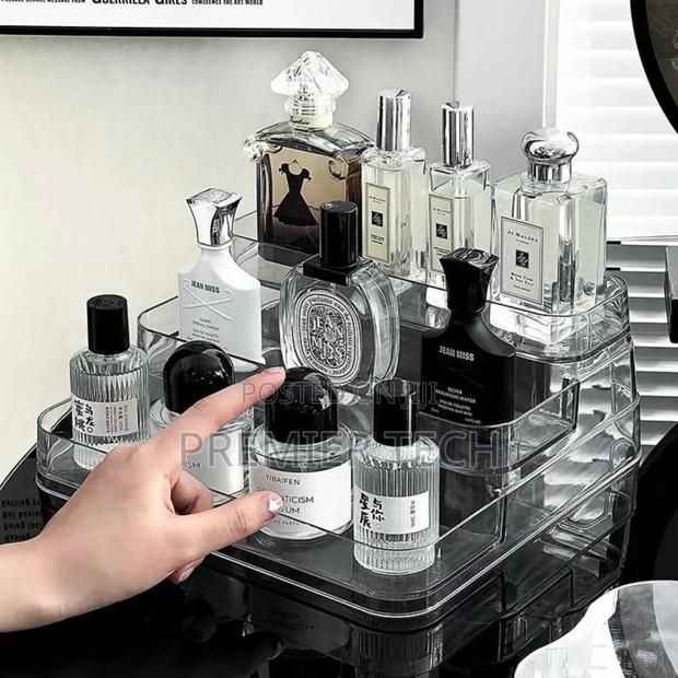 Acrylic Display Shelf Vanity Perfume Holder Organizer