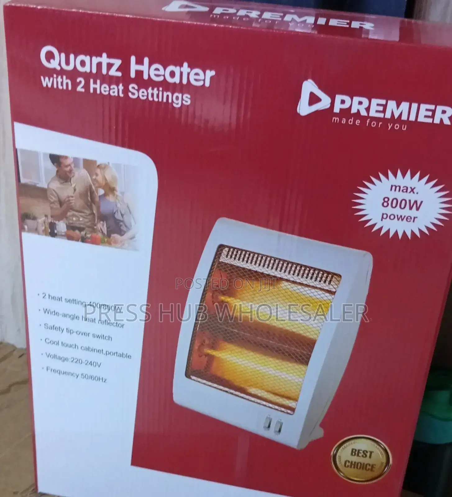 Premier Prh003 Quartz Portable Electric Room Heater 
