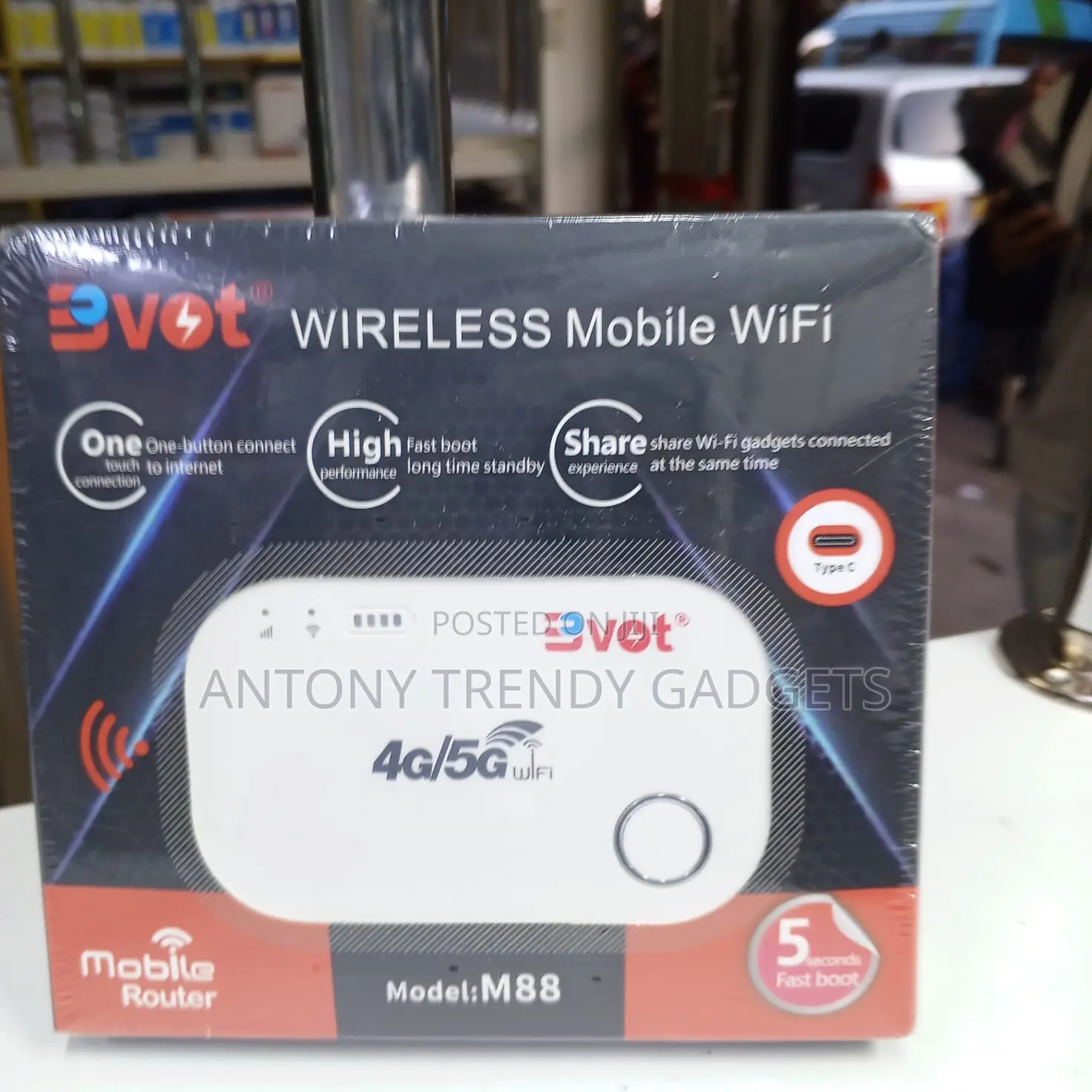Bvot Mifi 5g Portable Wifi Router With 4g Lte