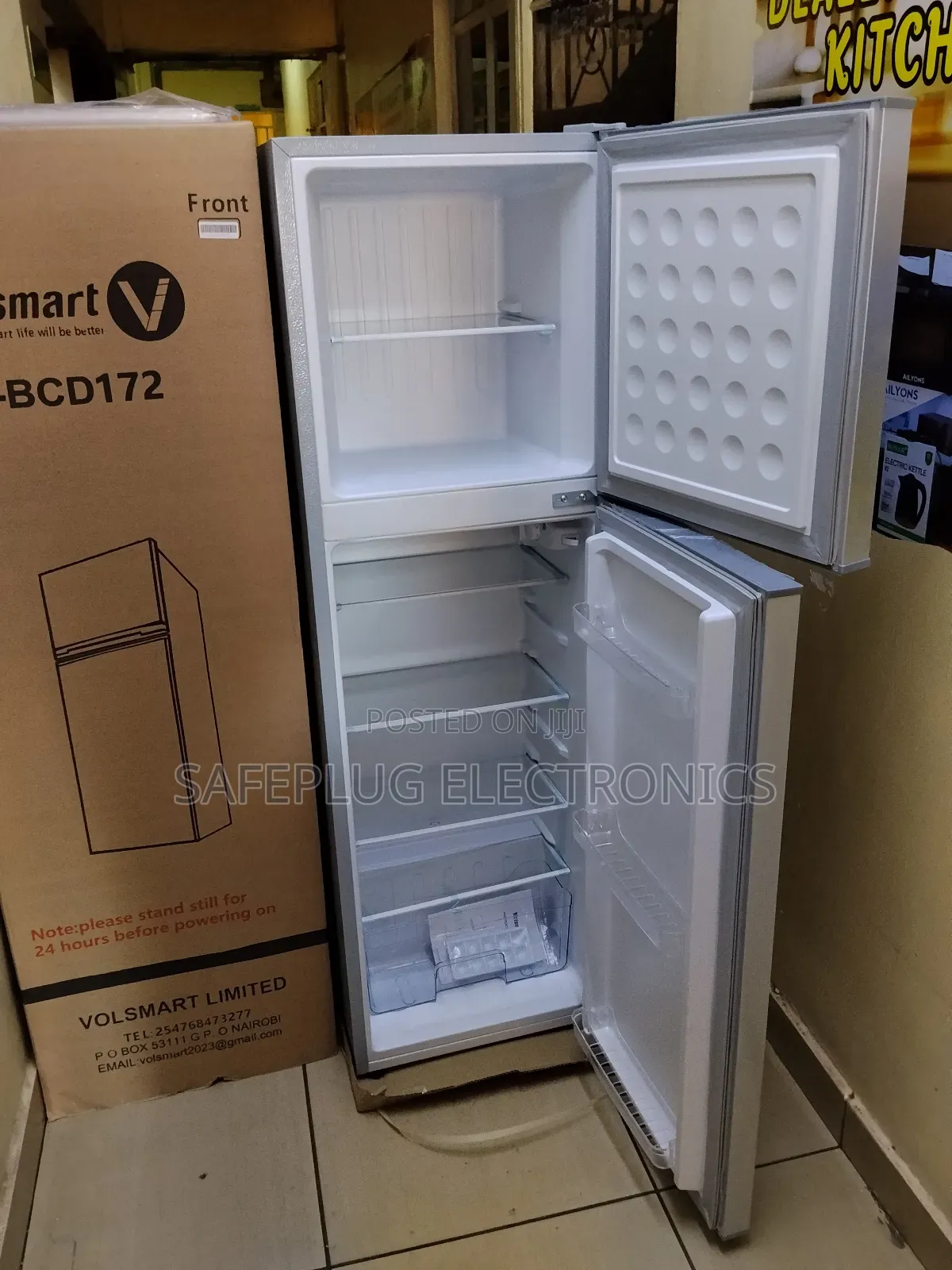 Double Door Fridge Volsmart 172l Silver Fridge - Double Door |