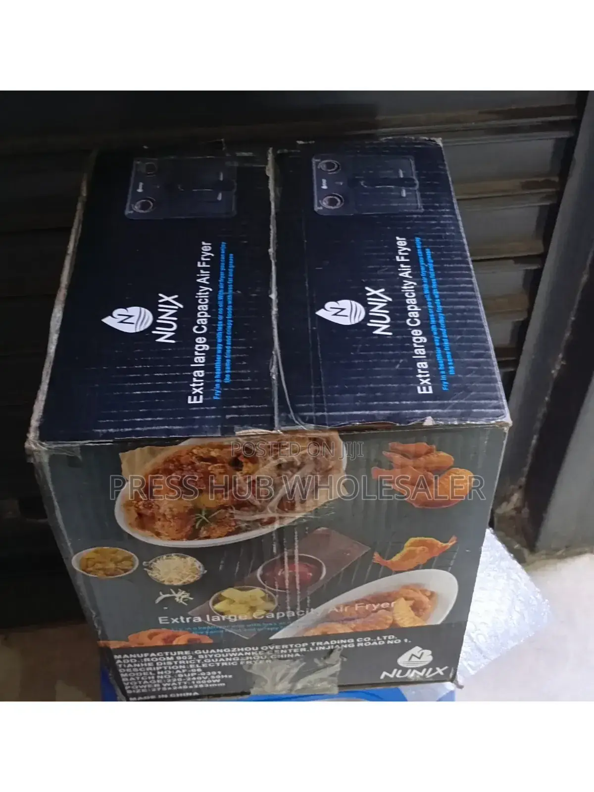 Nunix Extra Large Capacity Air Fryer." 