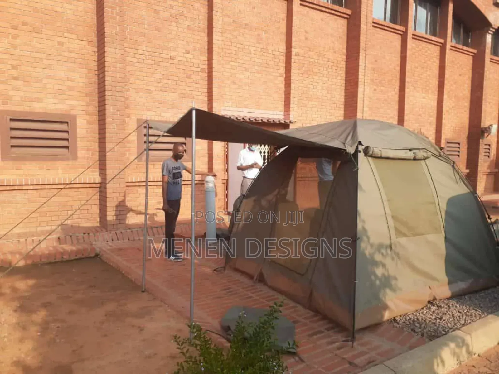 2 - 3 Man Wanderer Camping Bell Tent With Extended Front Awning