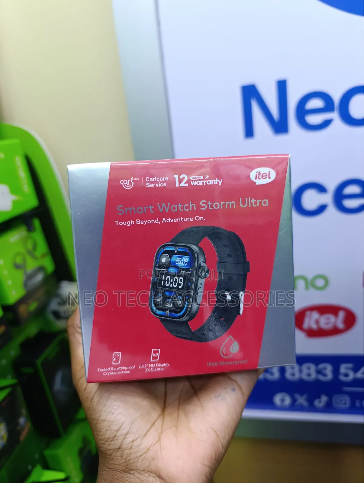 Itel Smart Watch Storm Ultra( Tested Scratchproof Crystal Screen)