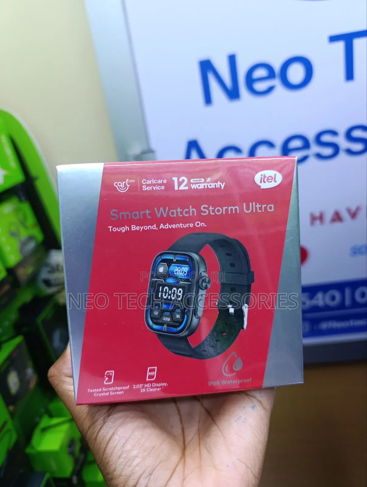 Itel Smart Watch Storm Ultra( Tested Scratchproof Crystal Screen)