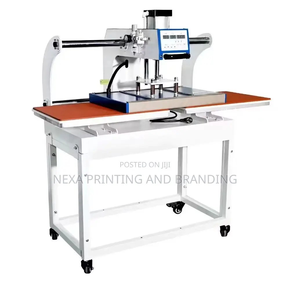 A2 Size Double Station Pneumatic Flatbed Heatpress Machine