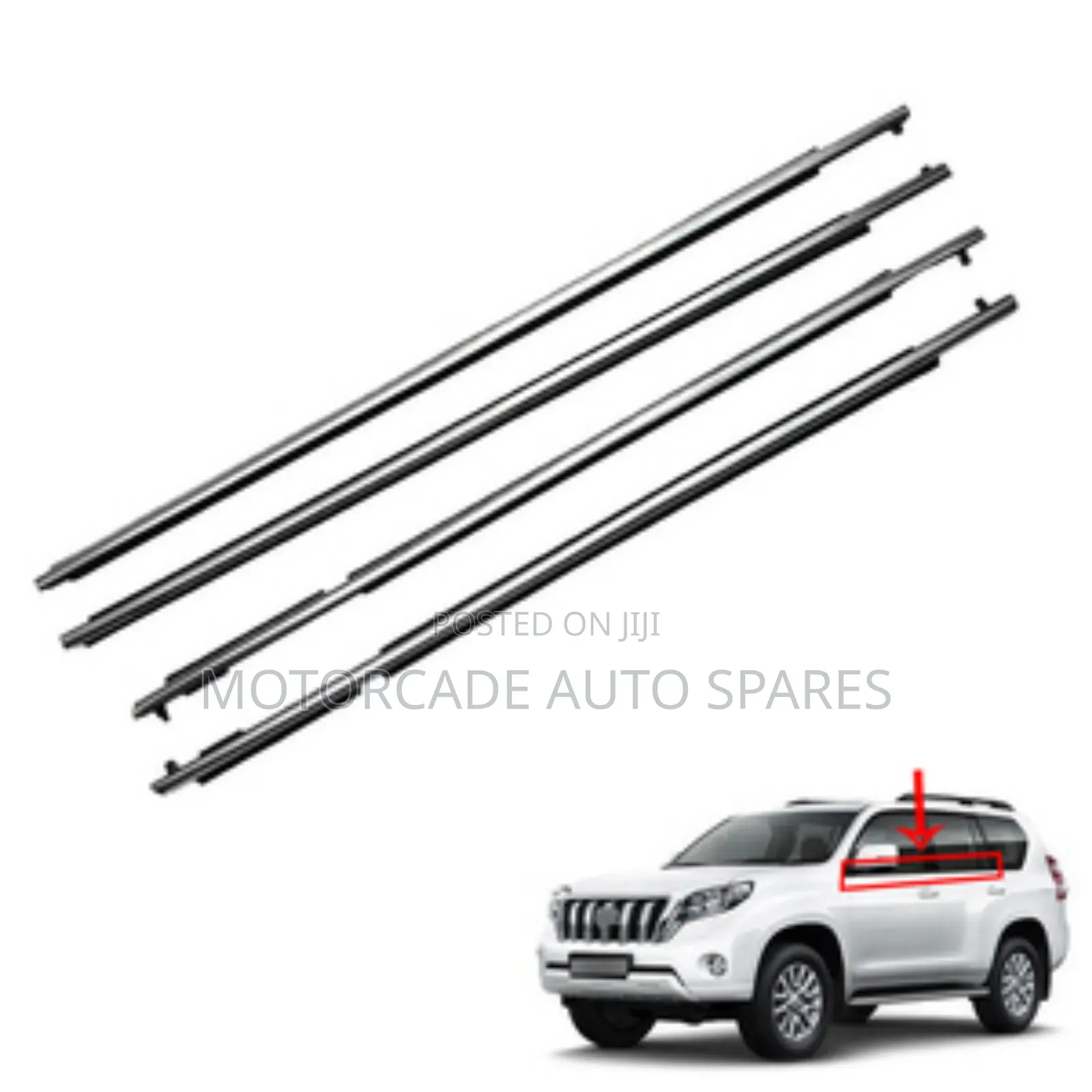 Chrome Weather Strips Moulding Prado Landcruiser Fj 150
