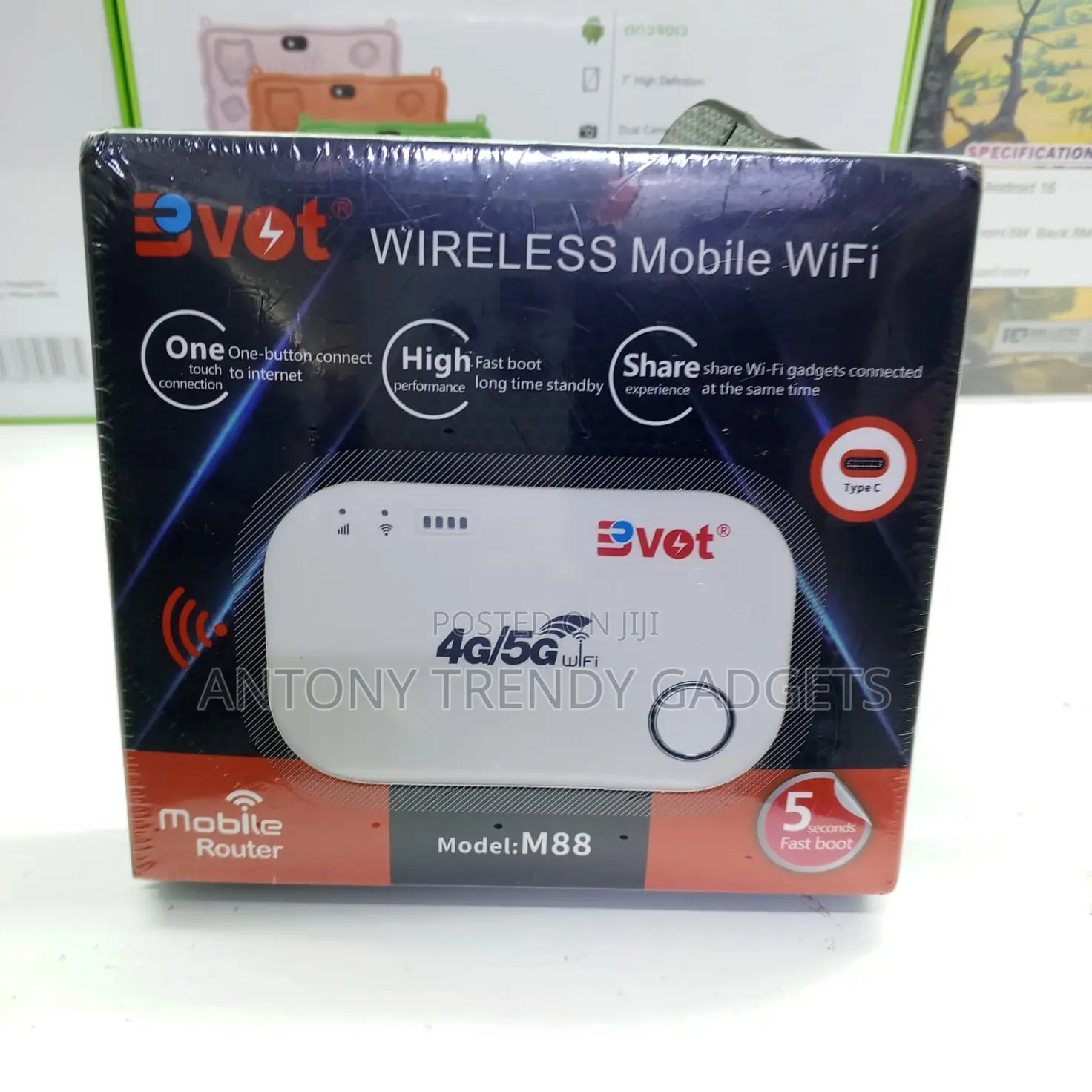 Bvot 4g/5g Mifi Portable Wifi – Compatible With Safaricom & Airtel