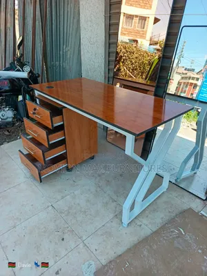 Parcel Desk Metallic Office Table