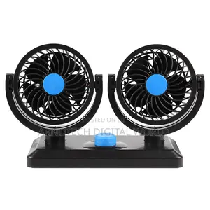 12v/24v Foldable Double Head Car Mini Electric Cooling Fan for Car
