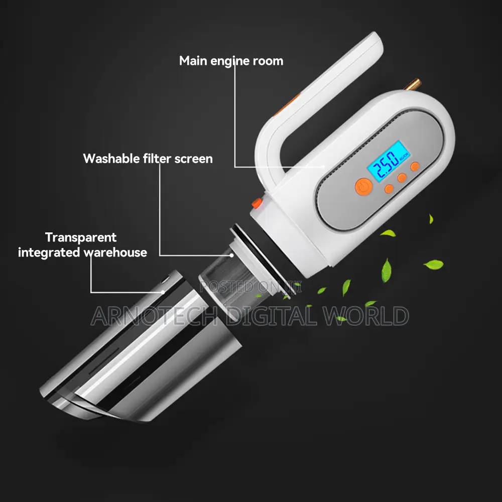 Handheld Car Vacuum Cleaner With Tire Inflator
