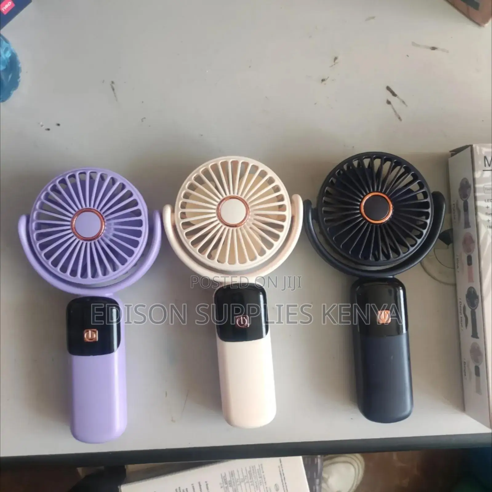 Hand Fans Led Digital Handheld Fan Rechargeable Handfan Makeup