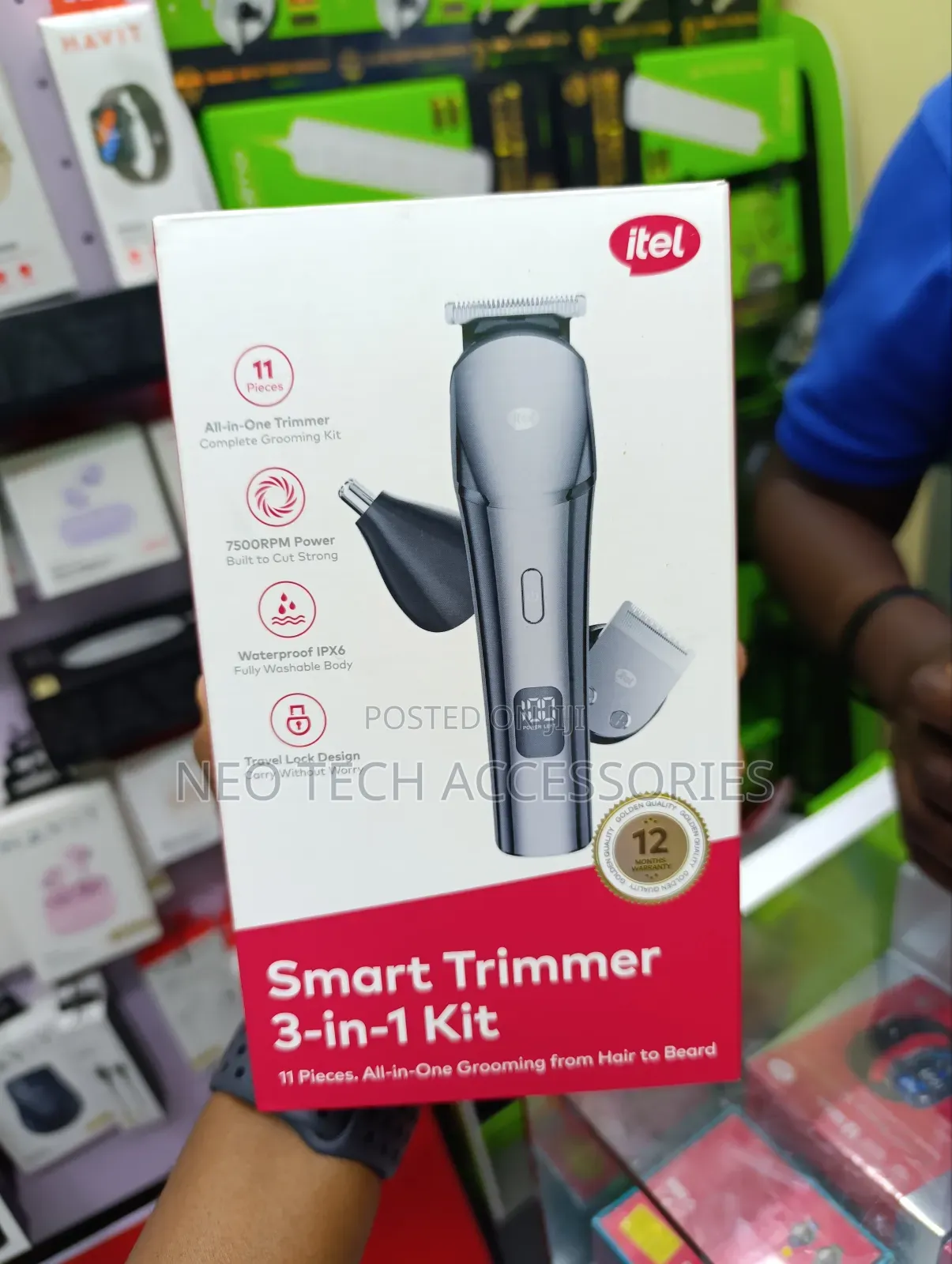 Itel Smarttrimmer 3-in-1 Kit (Clipper, Trimmer, Nose Trimmer)