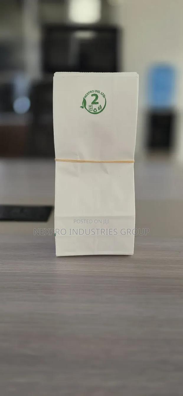 Square Bottom White Kraft Paper Bags – Premium, Clean Retail Bags