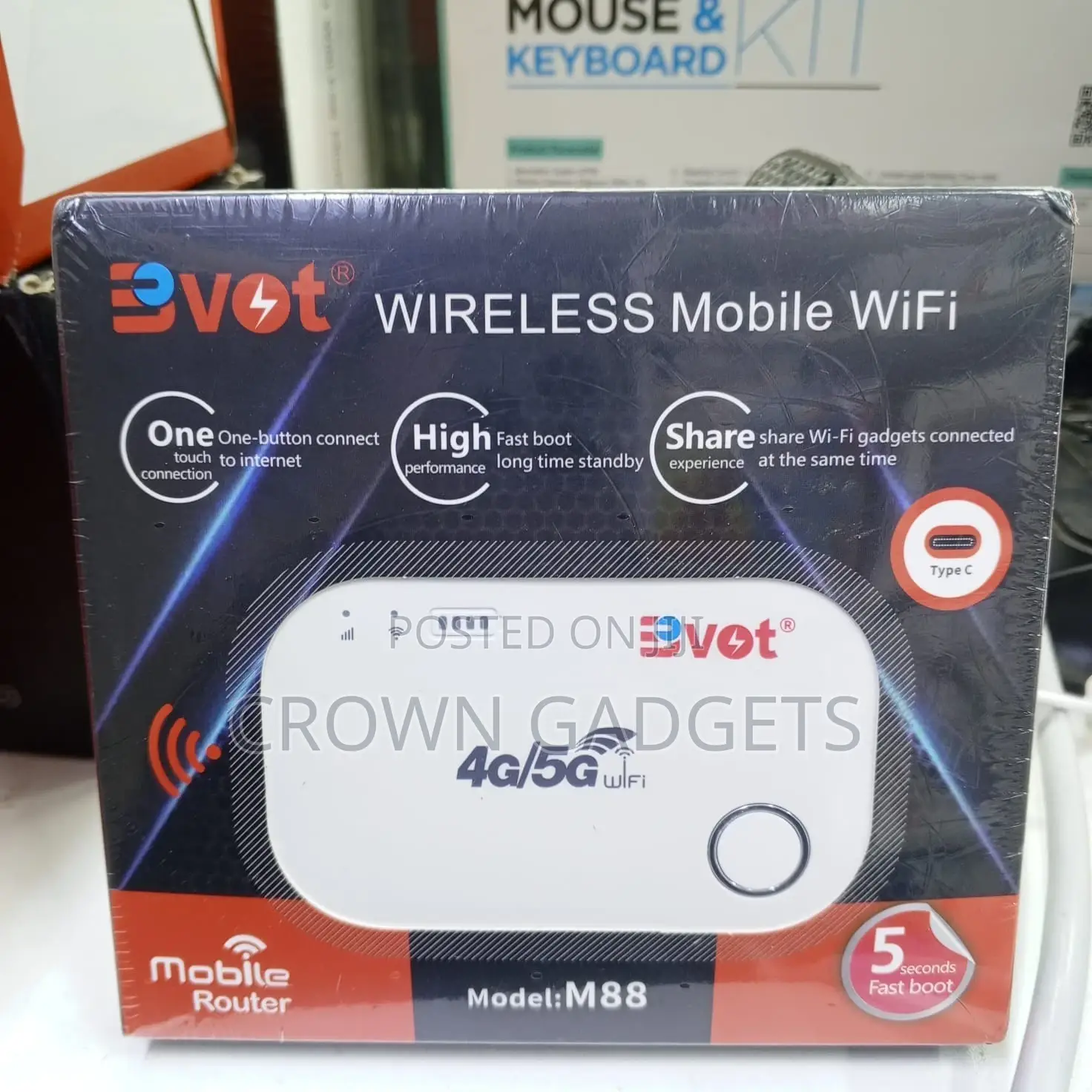 Bvot Mifi 4g Wireless Router – Airtel Safaricom Compatible