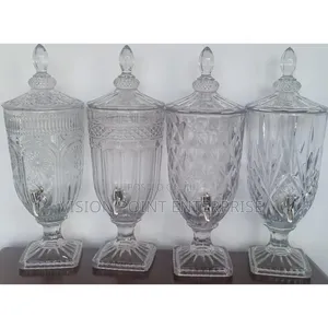 Thick Clear Glass 3l Juice Dispenser