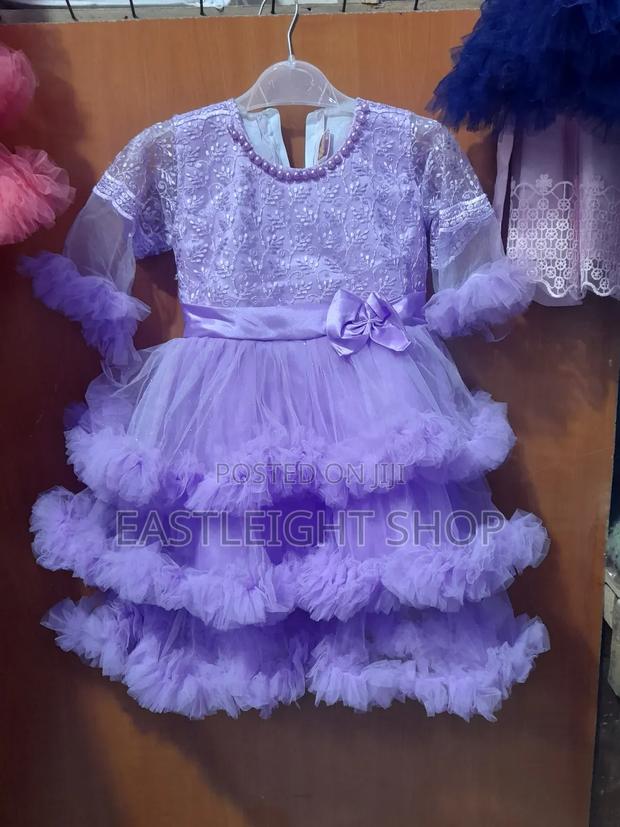 Buy Kid Girls Long Net Stylish Frock Dress - thumbnail 3