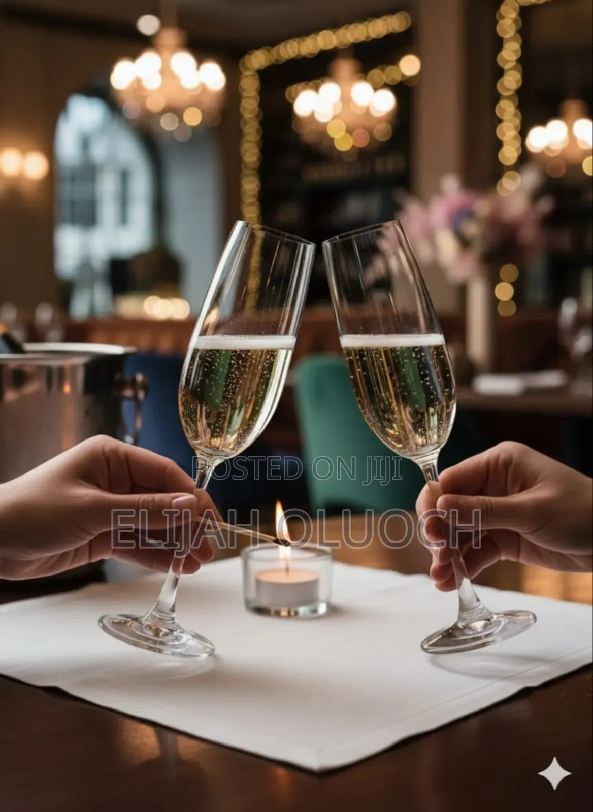 Crystal-clear Champagne Flutes