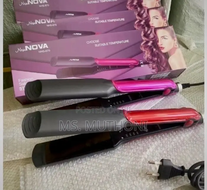 Quality Professional 2in1 Ceramic Flat Iron Hair Straightener*