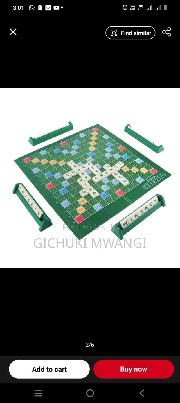 Scrabble Game - main view