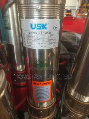 Usk Deep Well Water Pump - 0.37kw / 0.5hp. Submersible Pump