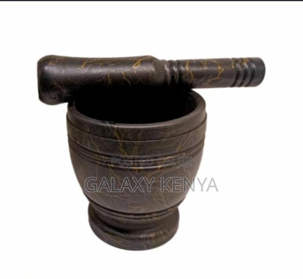Black Marble Design Pestle and Mortar,