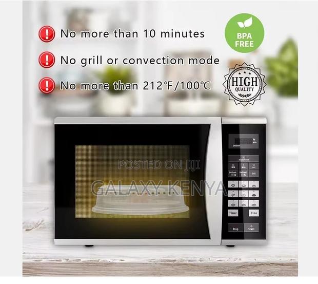 Transparent 27cm Microwave Covers - thumbnail 3