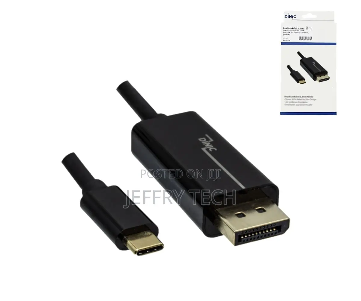 Usb Type C to Displayport Cable at 60hz, Usb 3.1, Male to Male, ,2m