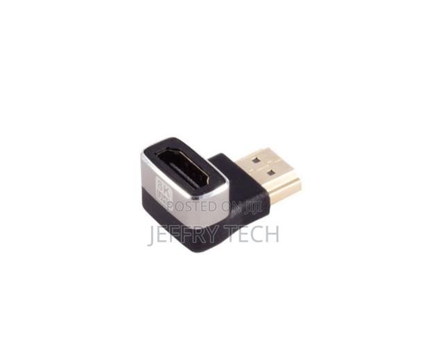 Hdmi-a Adapter, 90° Angle Bottom, , Metal Hdmi-a Socket to Plug, - thumbnail 3