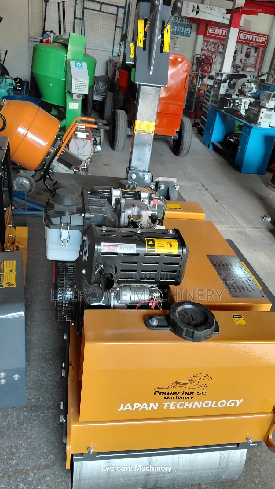 Commercial Diesel Powered Double Drum Roller Machine Best Quality.