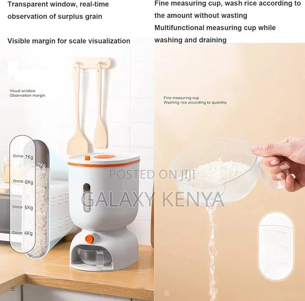11kg Automatic Rice Dispenser With Rinsing Cup. - thumbnail 6