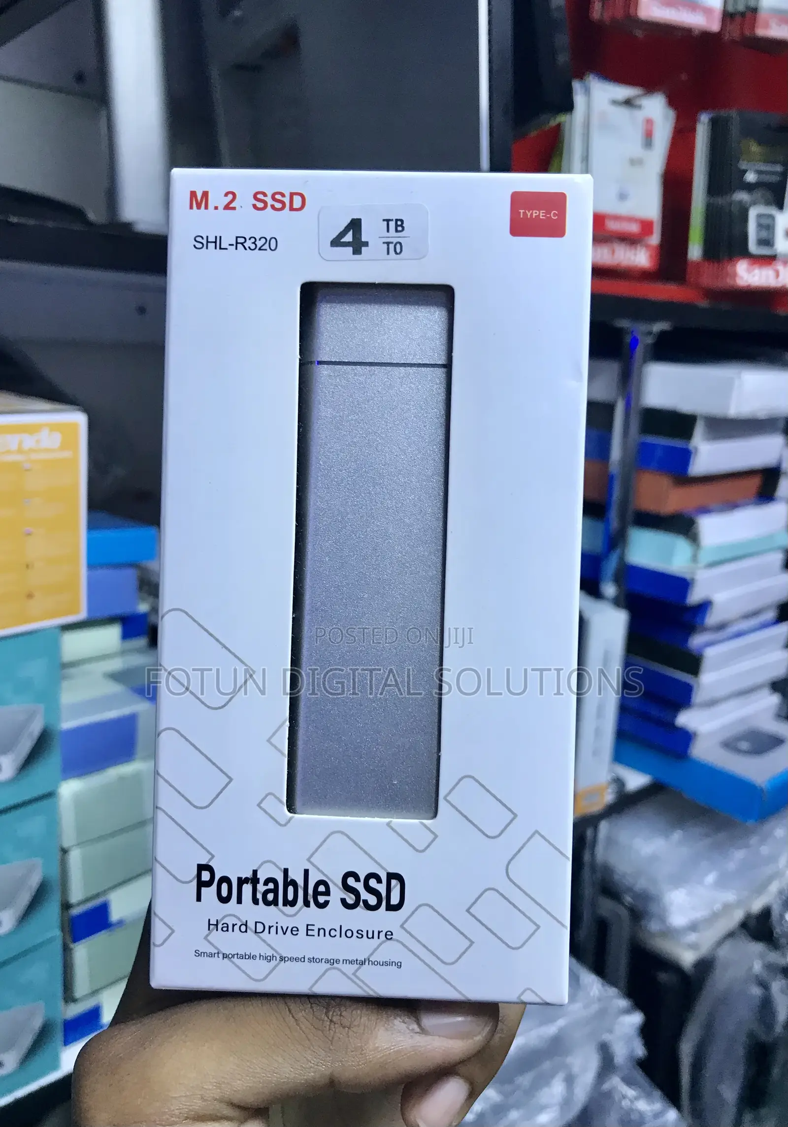 4tb Portable Nvme SSD for Creators - Usb-C, 1000mb/S+ Speed