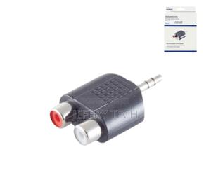 Audio Adapter 3.5mm Jack Plug to 2x Rca Socket, Black - thumbnail 2