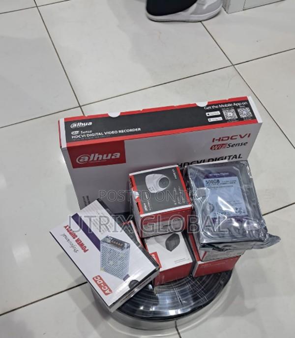 Dahua 4 Channel Cctv With Indoor And Outdoor Cameras